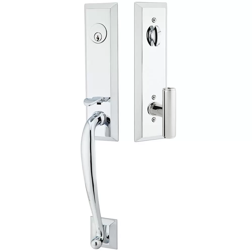 Emtek Adams Tubular Entryset Monolithic with Ace Knob