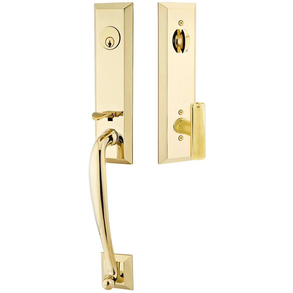 Emtek Adams Tubular Entryset Monolithic with Ace Knob