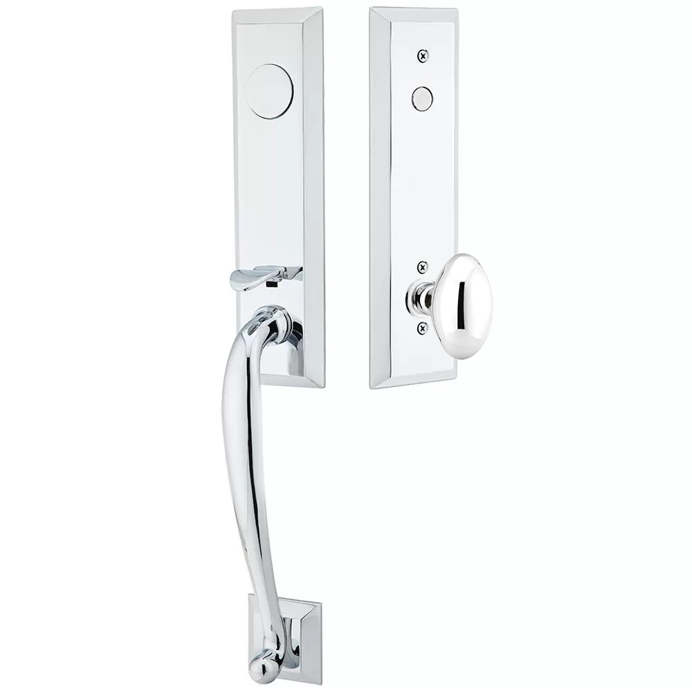 Emtek Adams Tubular Entryset Monolithic with Egg Knob