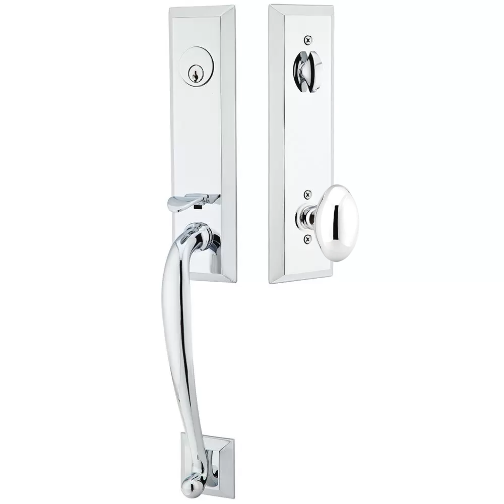 Emtek Adams Tubular Entryset Monolithic with Egg Knob