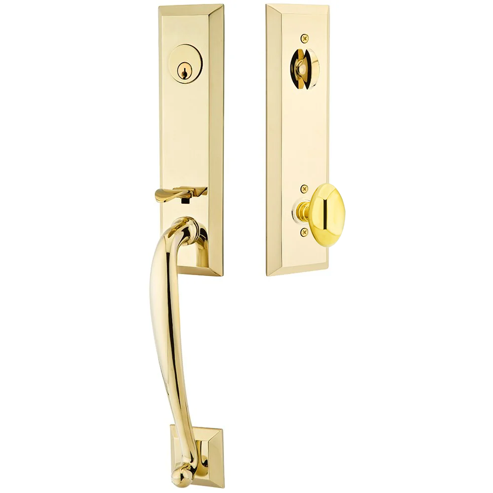 Emtek Adams Tubular Entryset Monolithic with Egg Knob