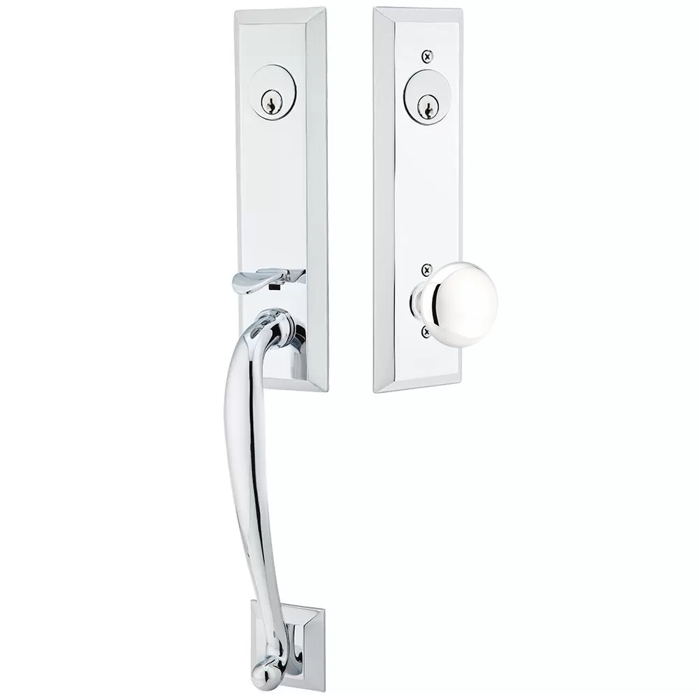 Emtek Adams Tubular Entryset Monolithic with Providence Knob