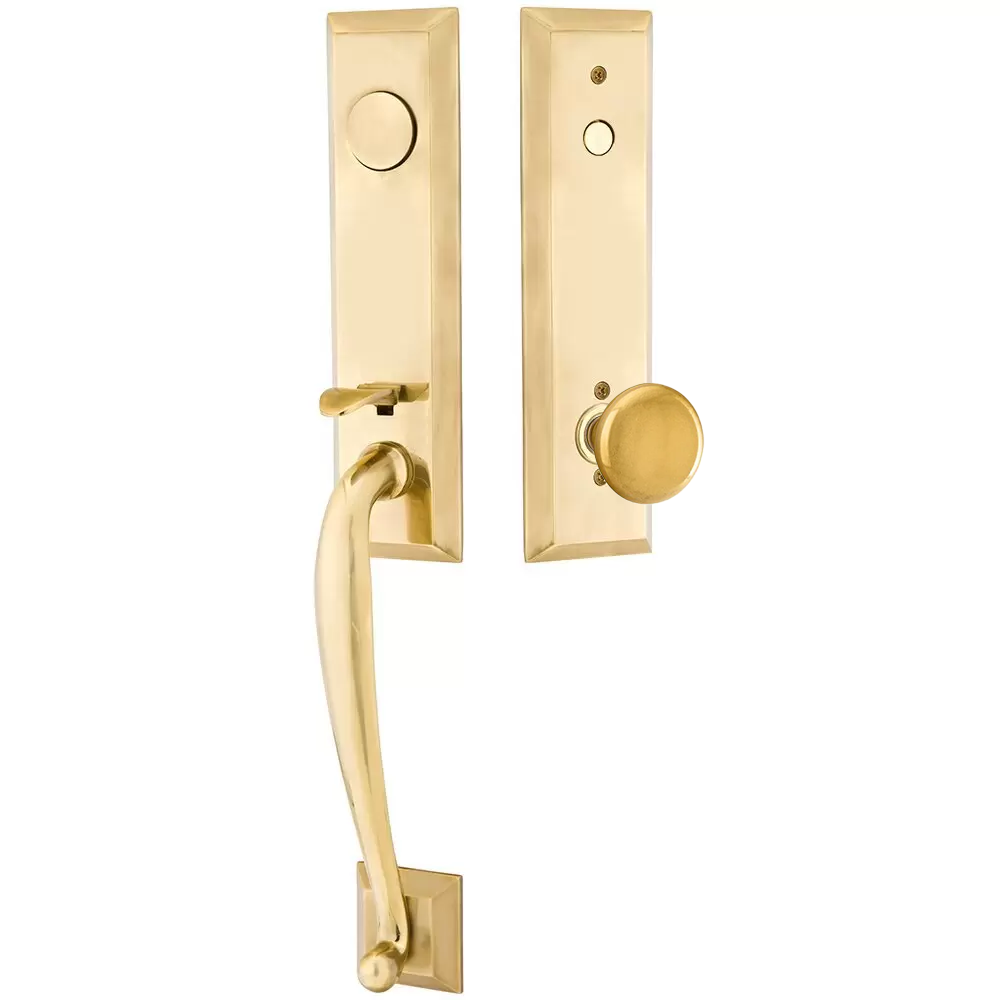 Emtek Adams Tubular Entryset Monolithic with Providence Knob