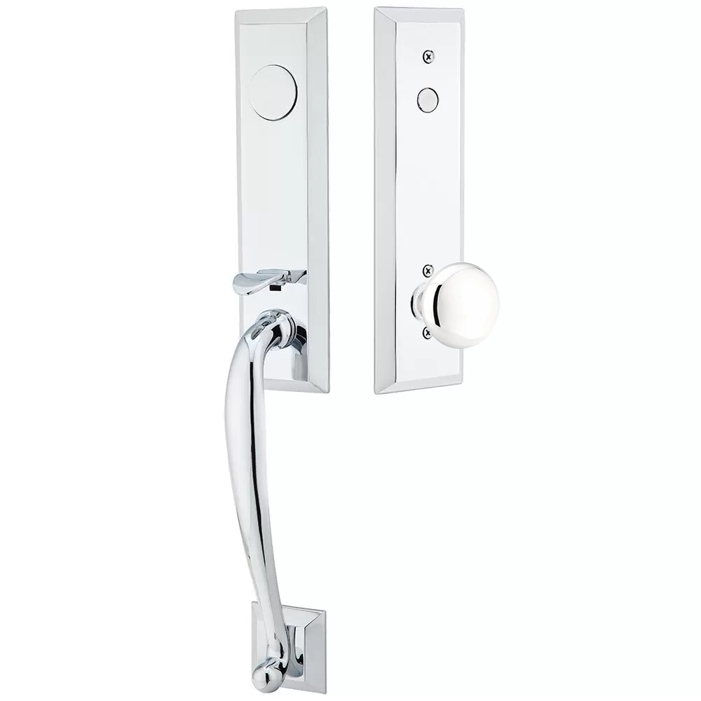 Emtek Adams Tubular Entryset Monolithic with Providence Knob