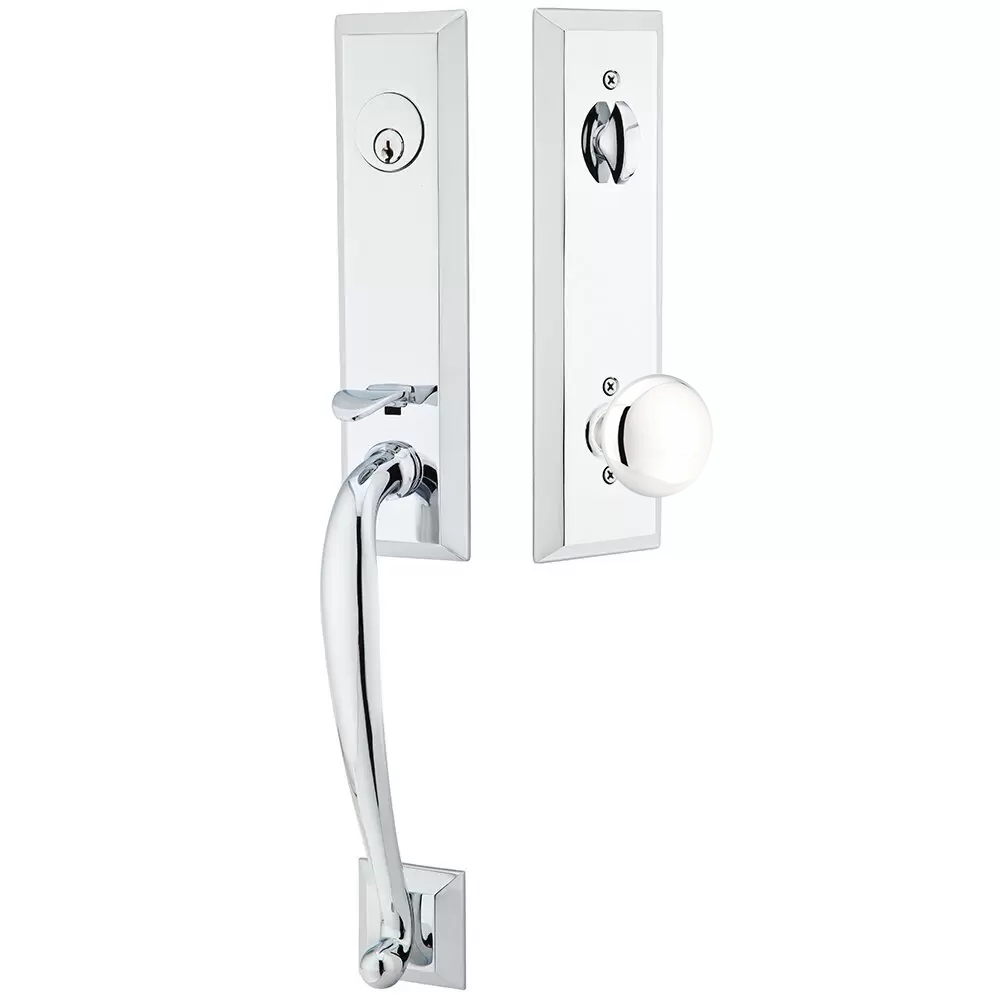 Emtek Adams Tubular Entryset Monolithic with Providence Knob