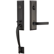 Emtek Adams Tubular Entryset Monolithic with Breslin Lever