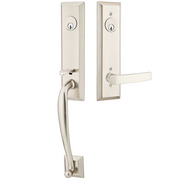 Emtek Adams Tubular Entryset Monolithic with Geneva Lever