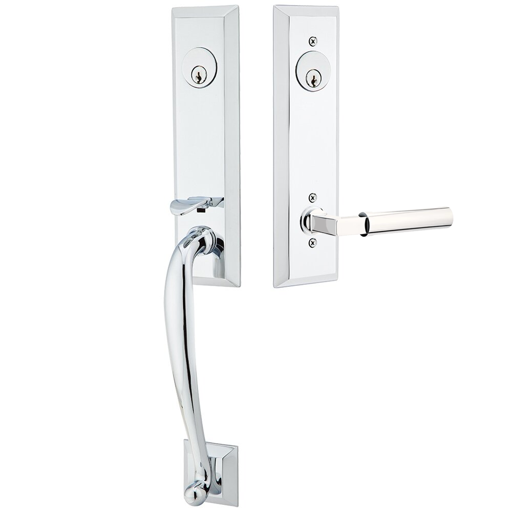 Emtek Adams Tubular Entryset Monolithic with Hercules Lever