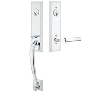 Emtek Adams Tubular Entryset Monolithic with Hercules Lever