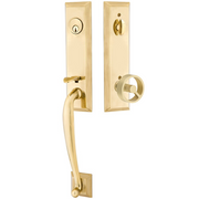 Emtek Adams Tubular Entryset Monolithic with Spoke Knob