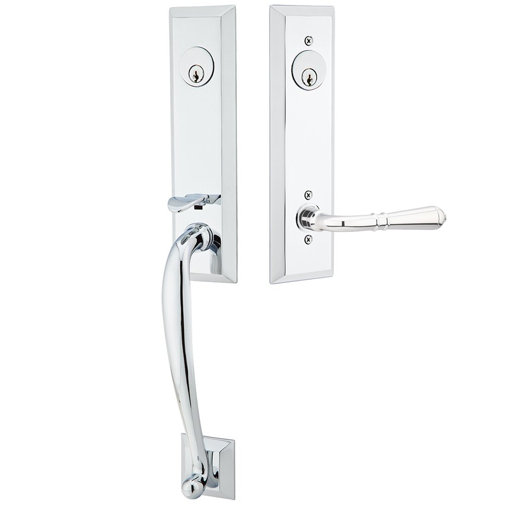 Emtek Adams Tubular Entryset Monolithic with Turino Lever