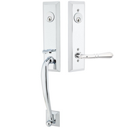 Emtek Adams Tubular Entryset Monolithic with Turino Lever