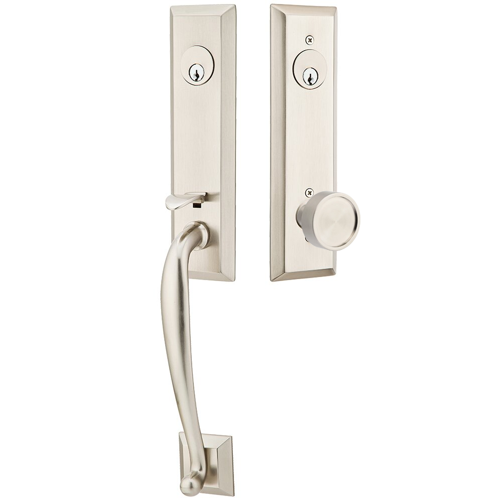 Emtek Adams Tubular Entryset Monolithic with Verve Knob