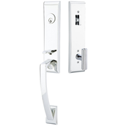 Emtek Apollo Tubular Entryset Monolithic with Ace Knurled Knob