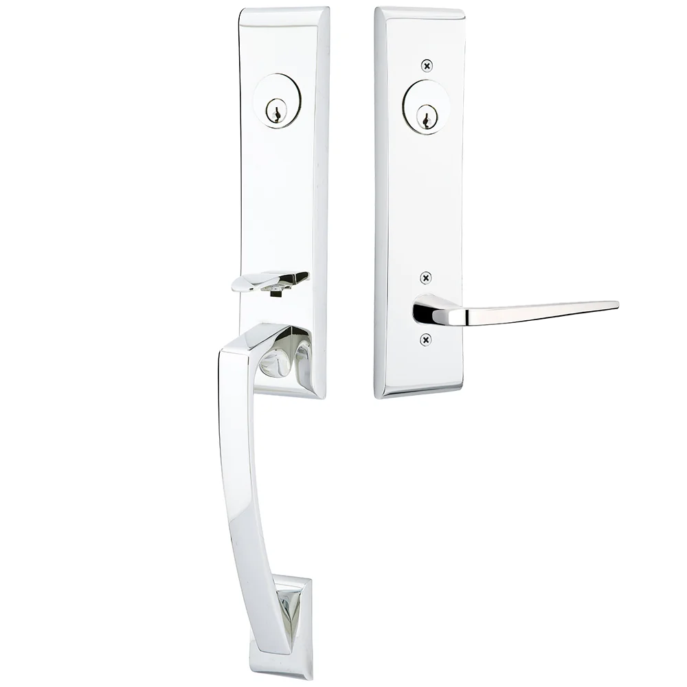 Emtek Apollo Tubular Entryset Monolithic with Athena Lever