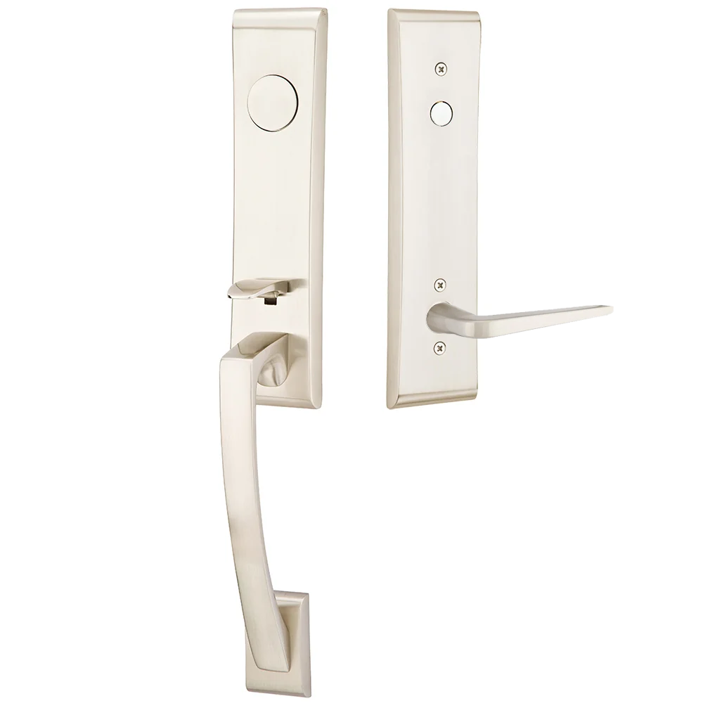 Emtek Apollo Tubular Entryset Monolithic with Athena Lever
