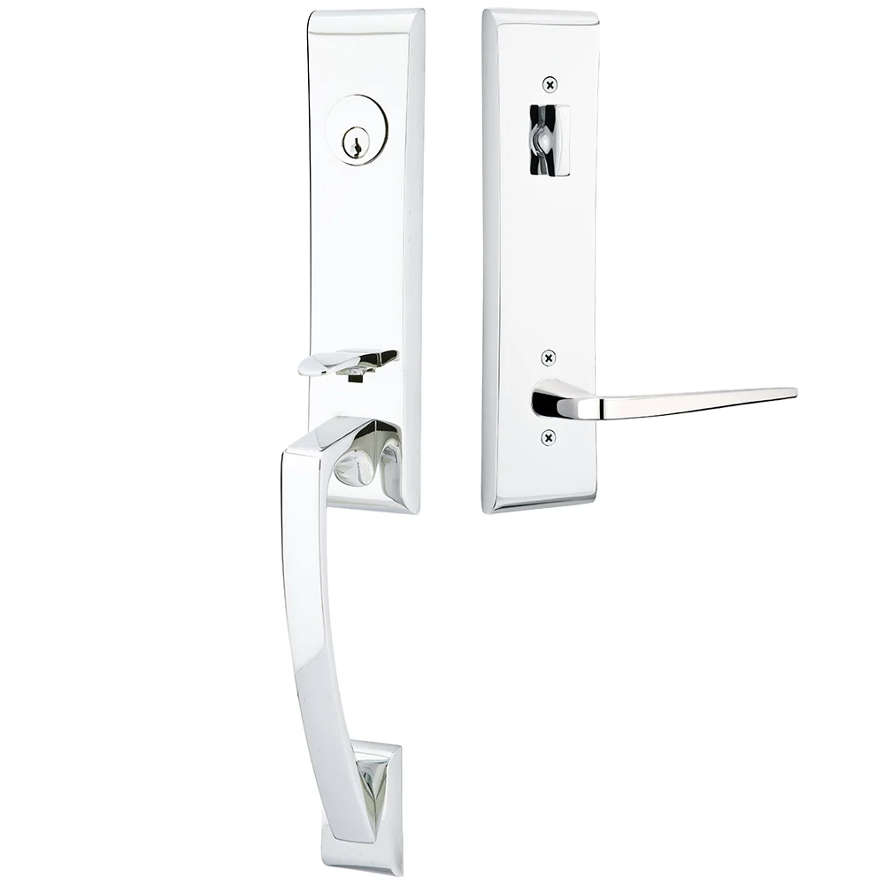 Emtek Apollo Tubular Entryset Monolithic with Athena Lever