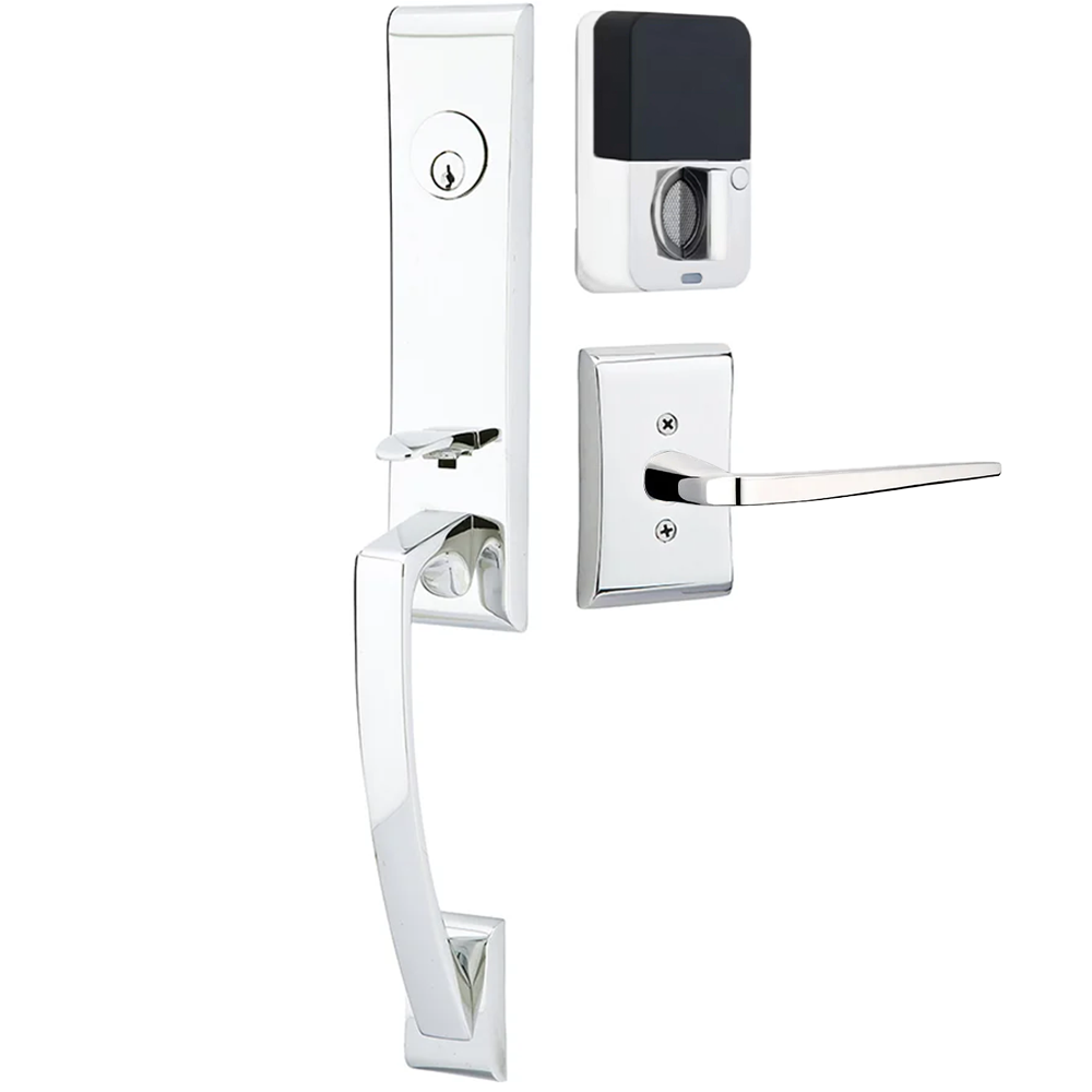 Emtek Apollo Tubular Entryset Monolithic with Athena Lever