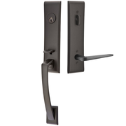 Emtek Apollo Tubular Entryset Monolithic with Athena Lever