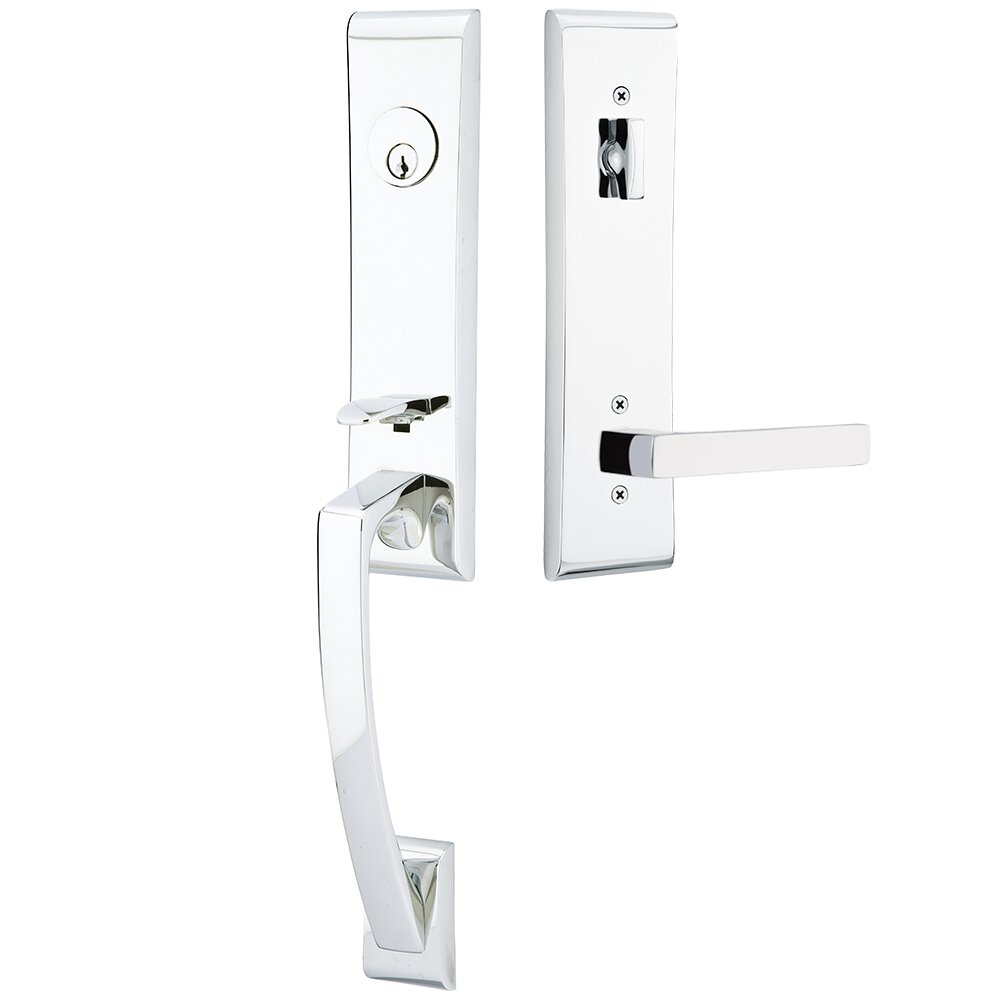 Emtek Apollo Tubular Entryset Monolithic with Dumont Lever