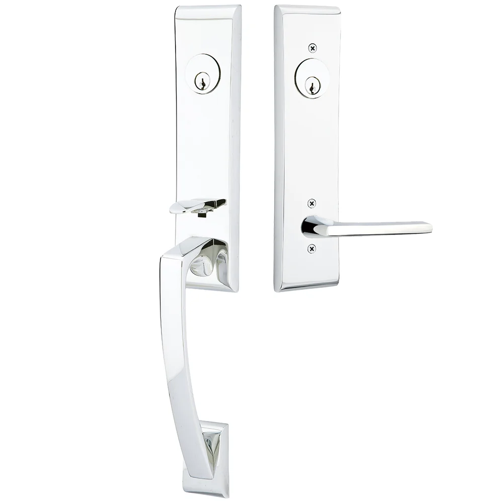 Emtek Apollo Tubular Entryset Monolithic with Helios Lever