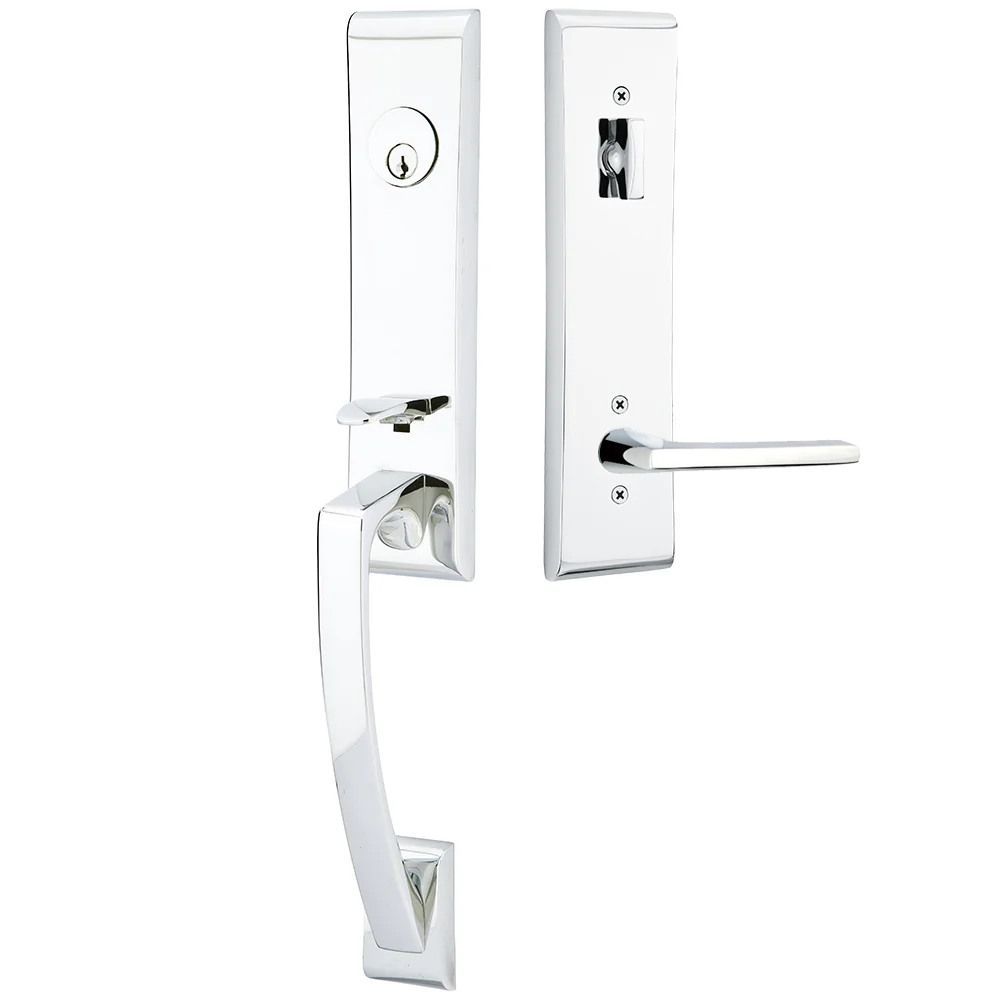 Emtek Apollo Tubular Entryset Monolithic with Helios Lever
