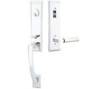 Emtek Apollo Tubular Entryset Monolithic with Hercules Lever