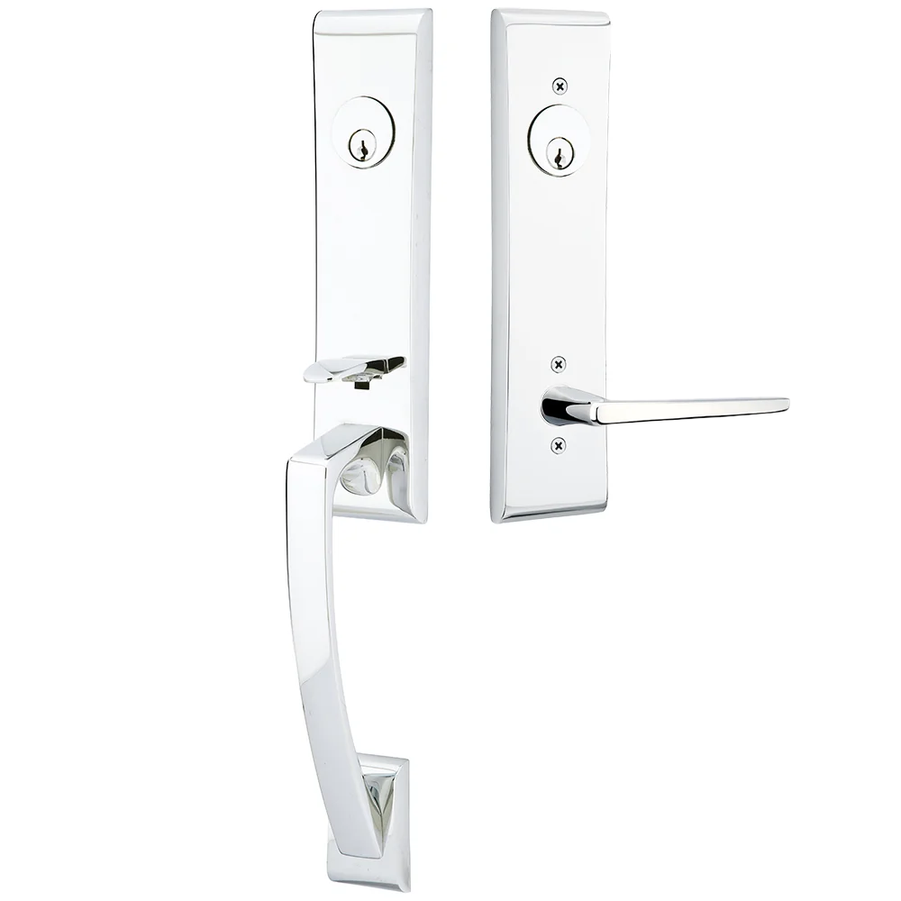Emtek Apollo Tubular Entryset Monolithic with Hermes Lever
