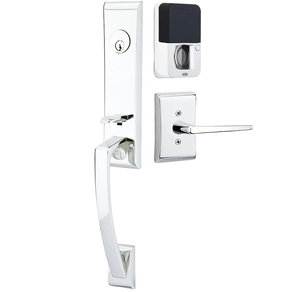 Emtek Apollo Tubular Entryset Monolithic with Hermes Lever