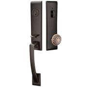 Emtek Apollo Tubular Entryset Monolithic with Lancaster Knob