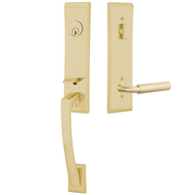 Emtek Apollo Tubular Entryset Monolithic with Manning Lever