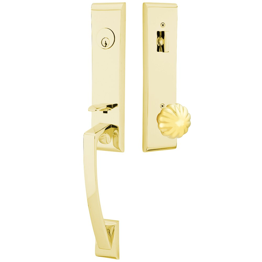 Emtek Apollo Tubular Entryset Monolithic with Melon Knob