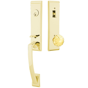 Emtek Apollo Tubular Entryset Monolithic with Melon Knob