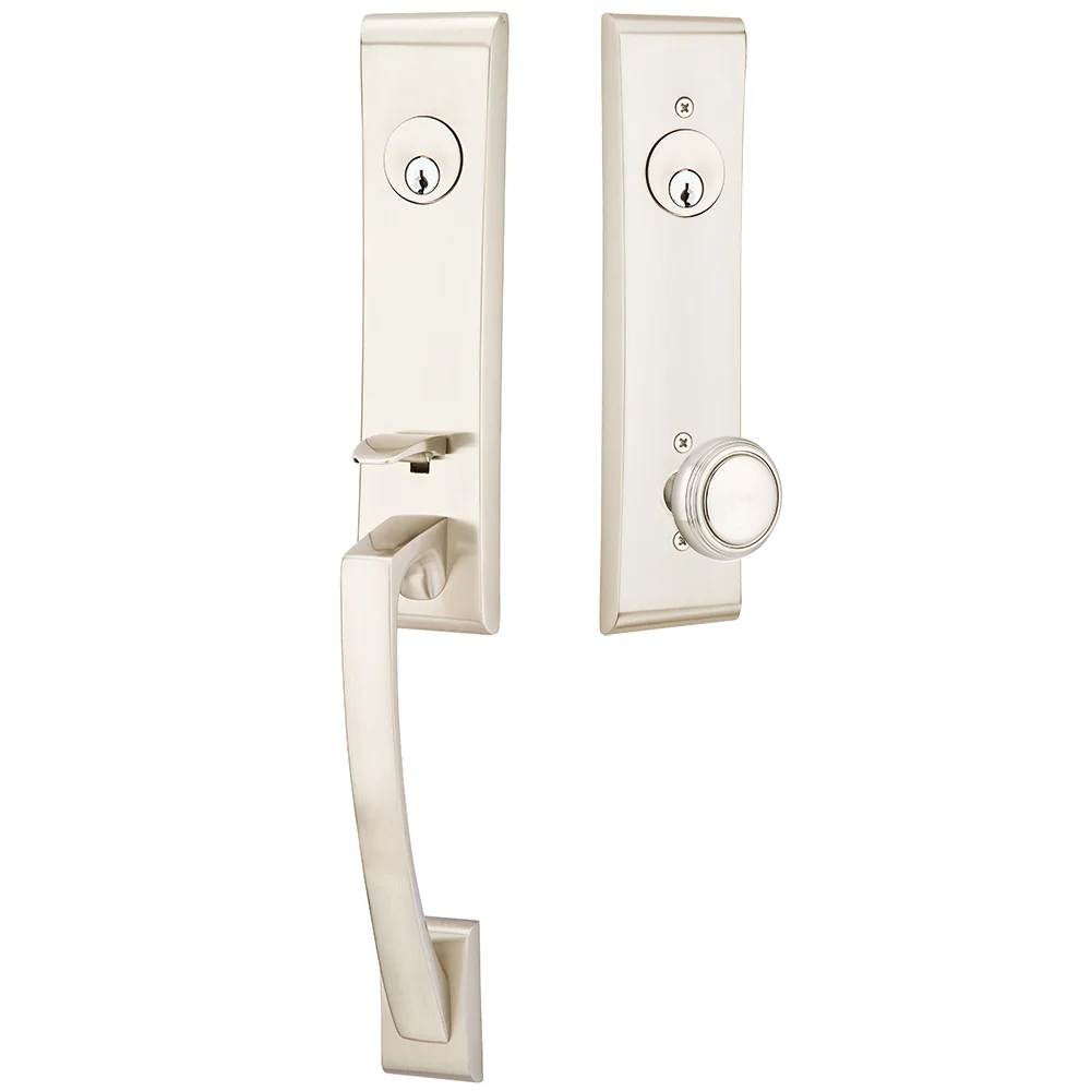 Emtek Apollo Tubular Entryset Monolithic with Norwich Knob