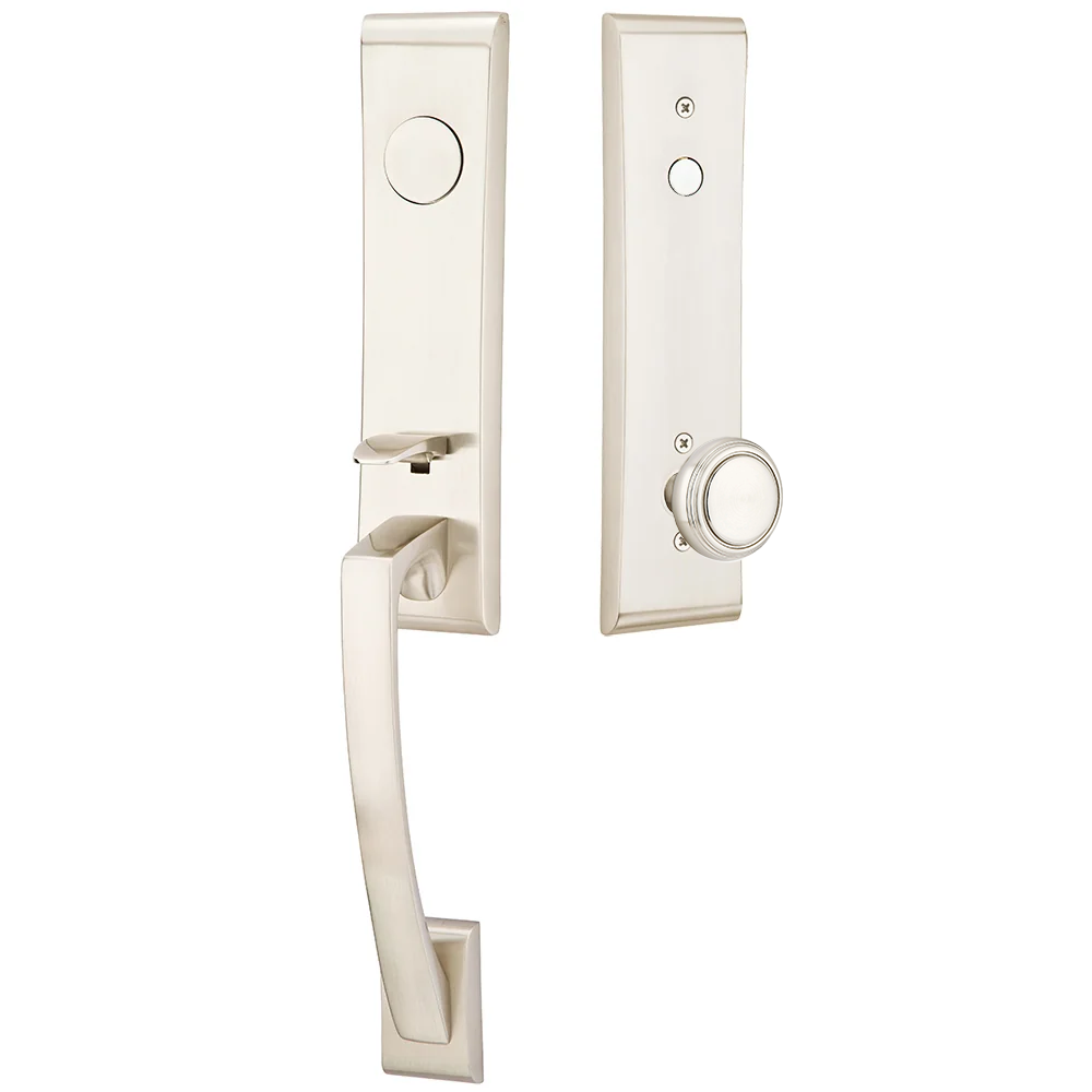 Emtek Apollo Tubular Entryset Monolithic with Norwich Knob