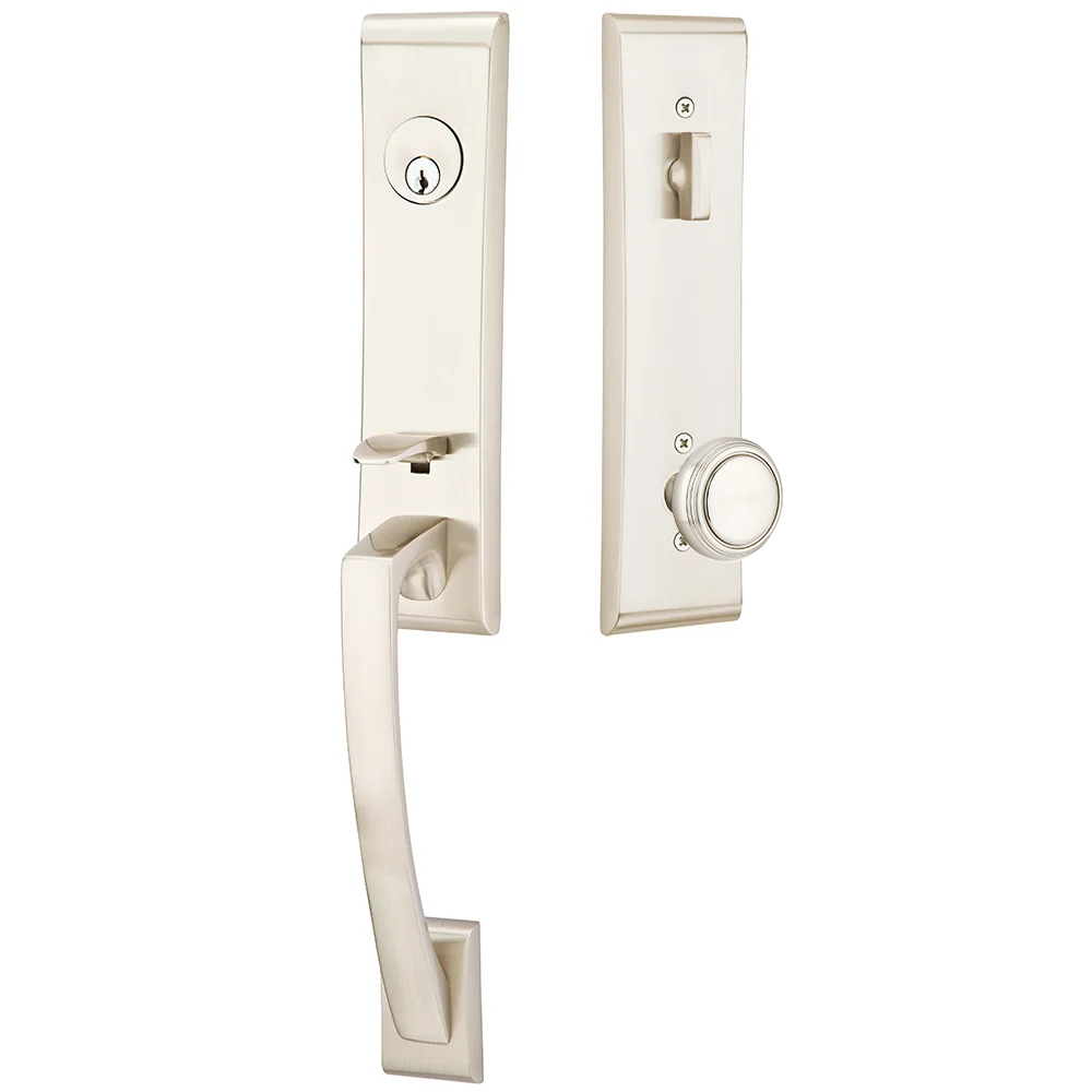 Emtek Apollo Tubular Entryset Monolithic with Norwich Knob