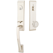 Emtek Apollo Tubular Entryset Monolithic with Norwich Knob