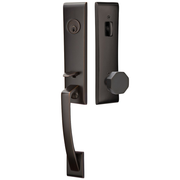 Emtek Apollo Tubular Entryset Monolithic with Octagon Knob