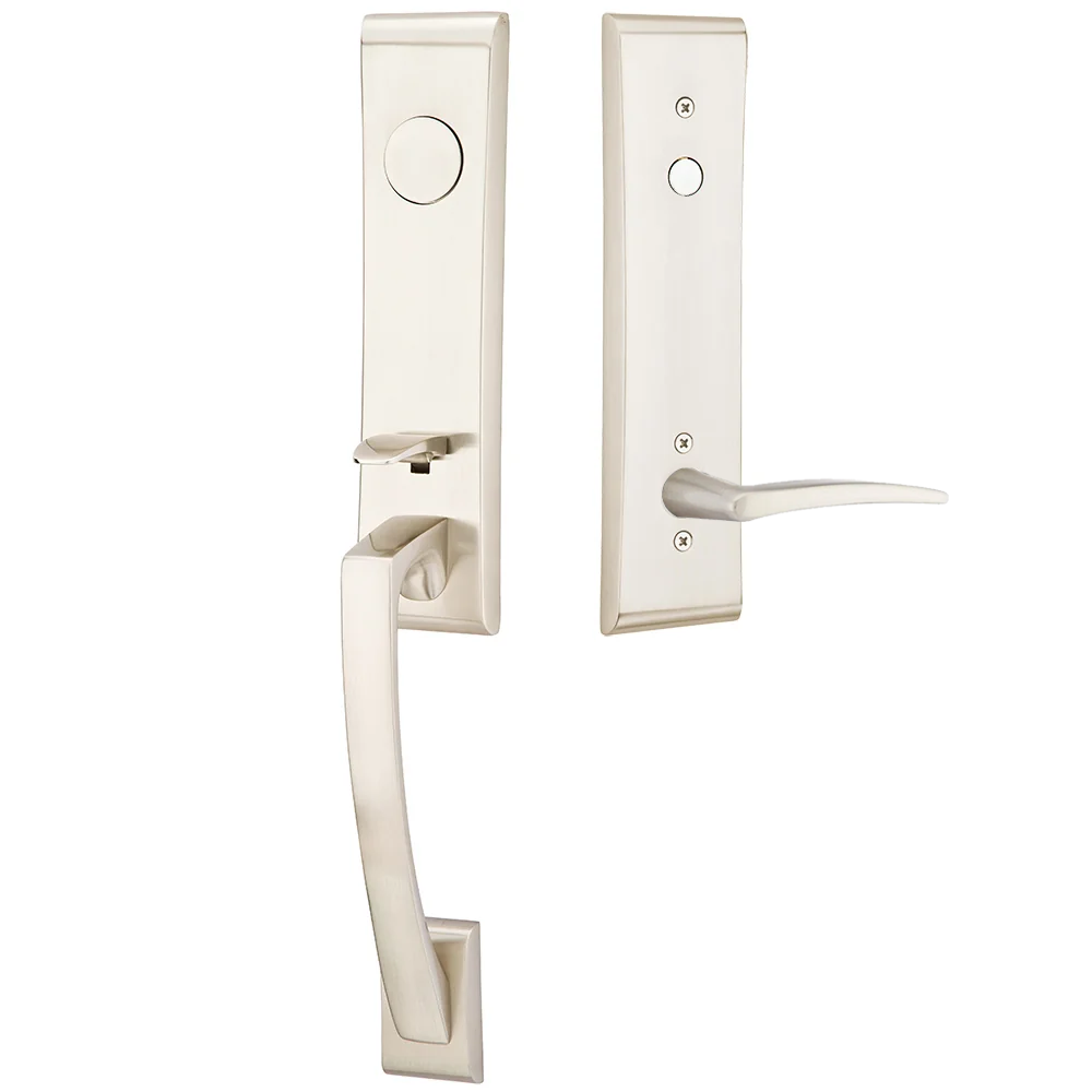 Emtek Apollo Tubular Entryset Monolithic with Poseidon Lever