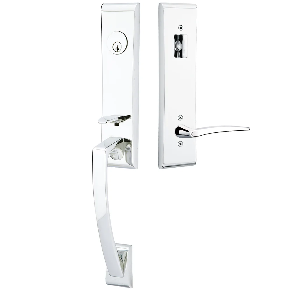 Emtek Apollo Tubular Entryset Monolithic with Poseidon Lever