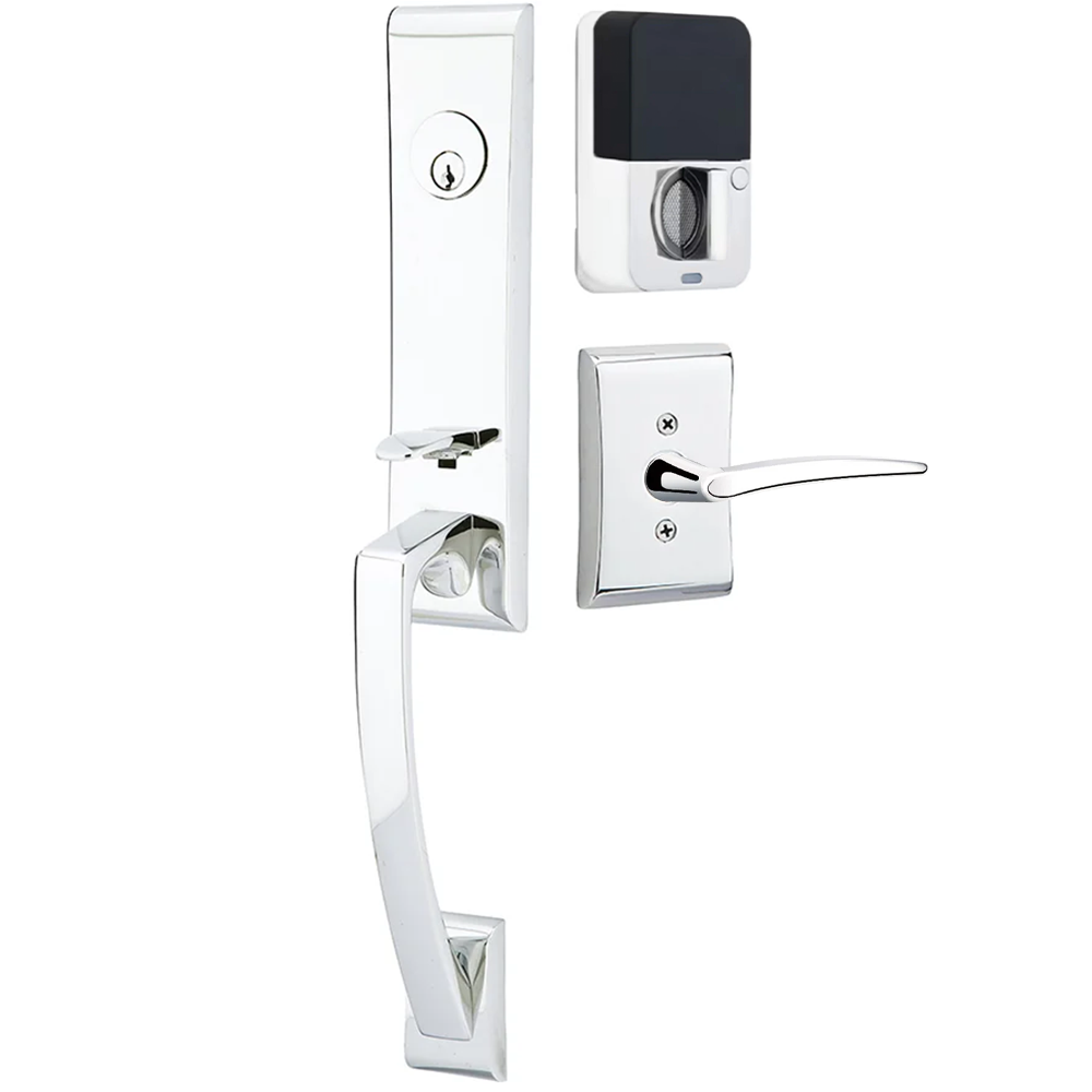 Emtek Apollo Tubular Entryset Monolithic with Poseidon Lever