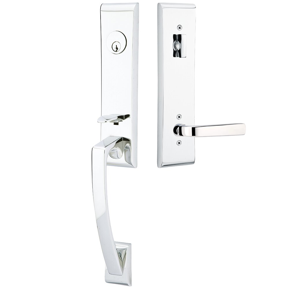 Emtek Apollo Tubular Entryset Monolithic with Sion Lever