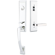 Emtek Apollo Tubular Entryset Monolithic with Sion Lever