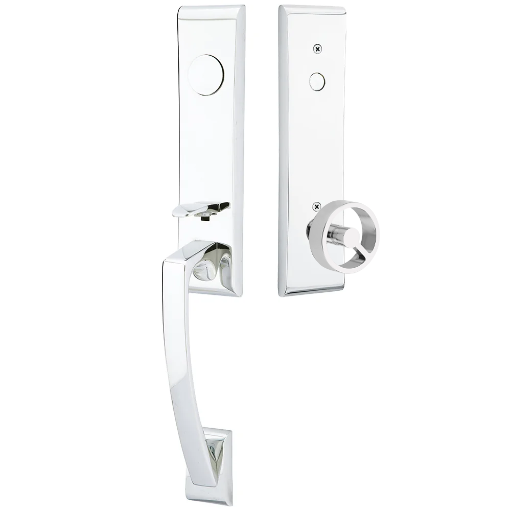 Emtek Apollo Tubular Entryset Monolithic with Spoke Knob