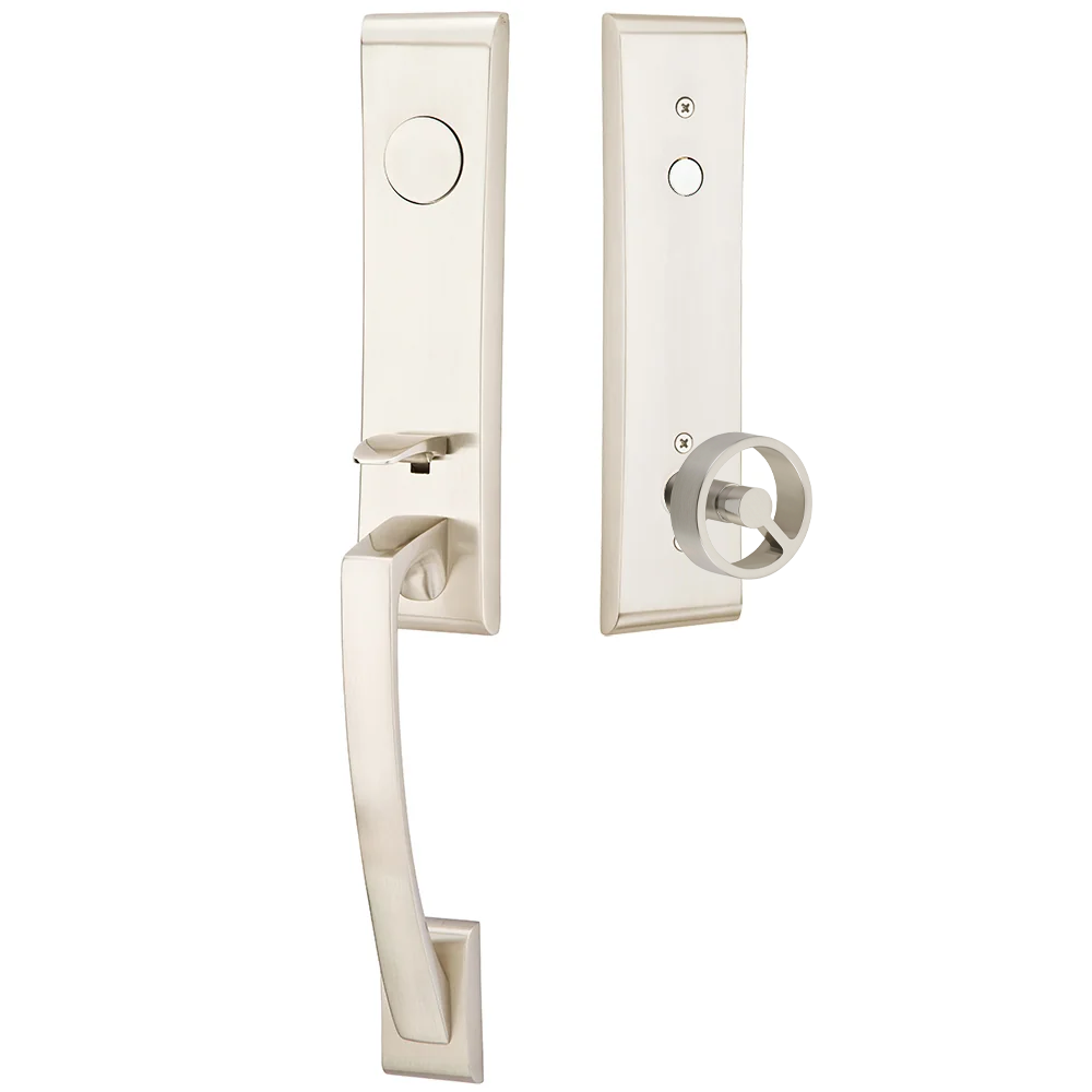 Emtek Apollo Tubular Entryset Monolithic with Spoke Knob