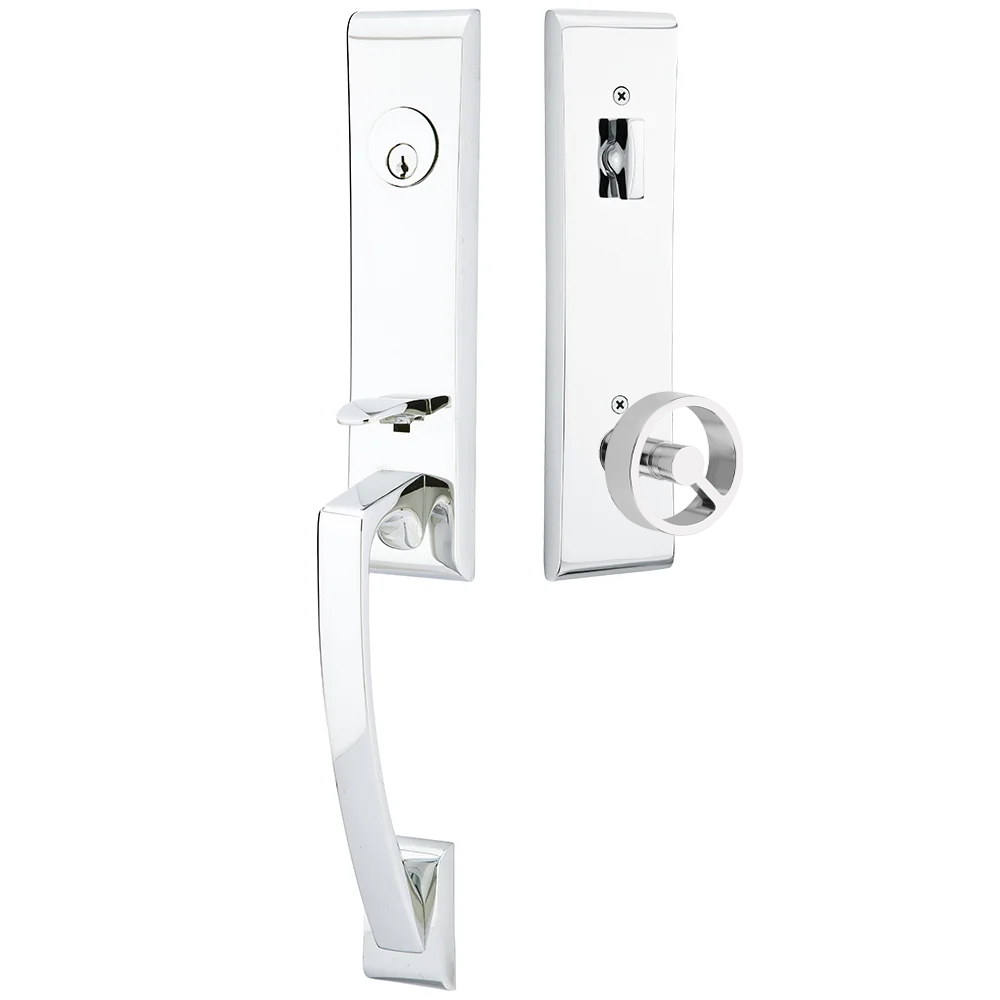 Emtek Apollo Tubular Entryset Monolithic with Spoke Knob