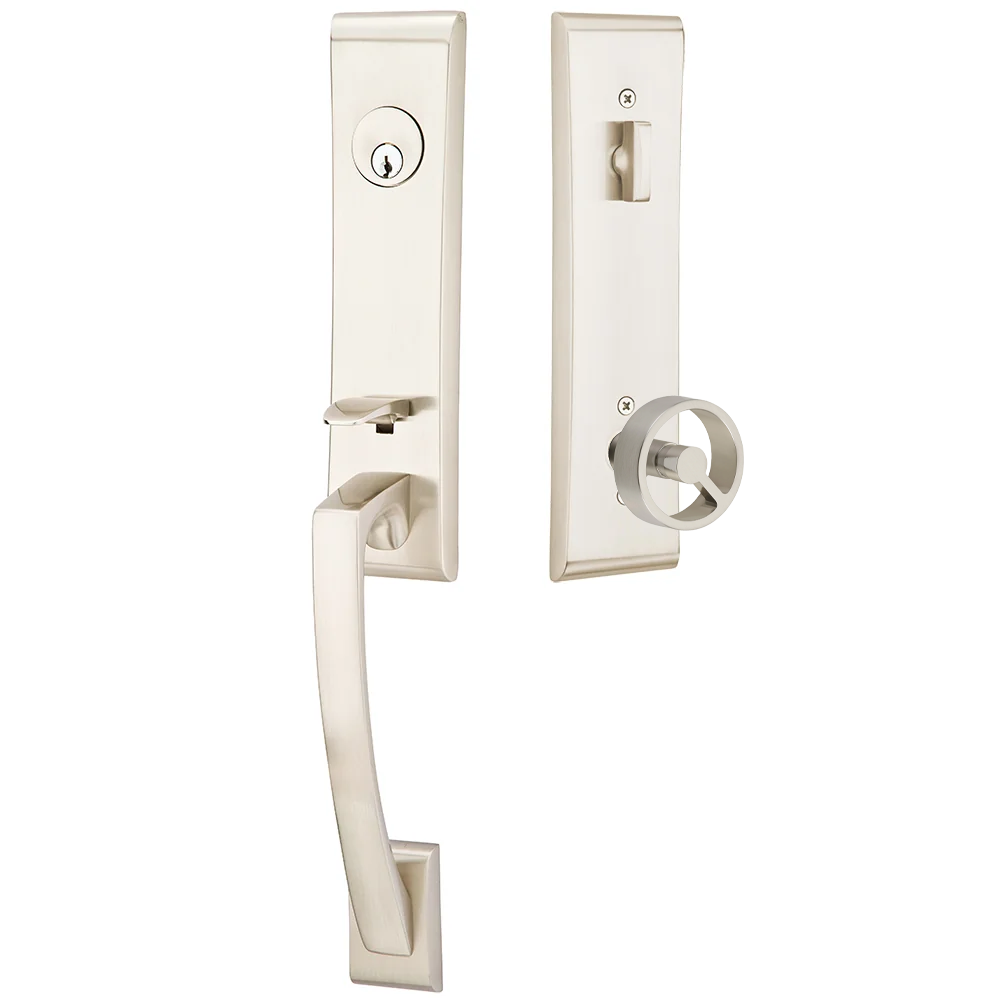 Emtek Apollo Tubular Entryset Monolithic with Spoke Knob