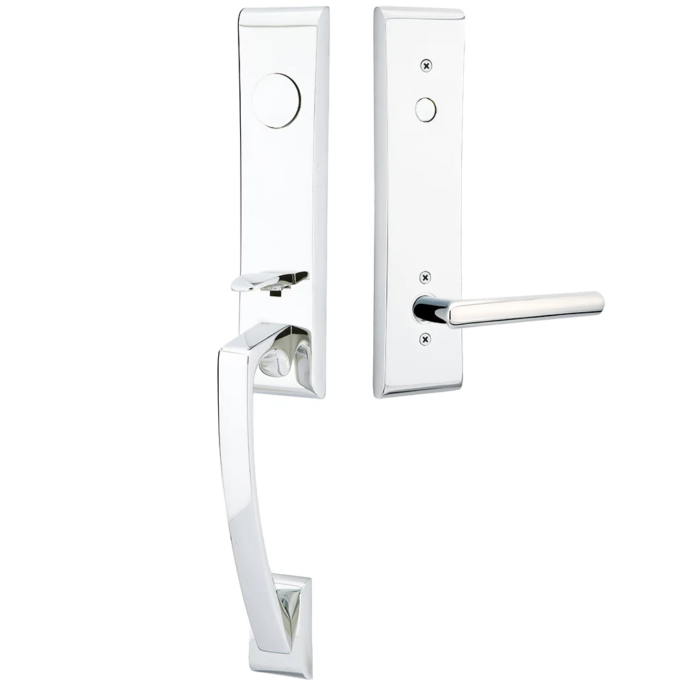 Emtek Apollo Tubular Entryset Monolithic with Stuttgart Lever