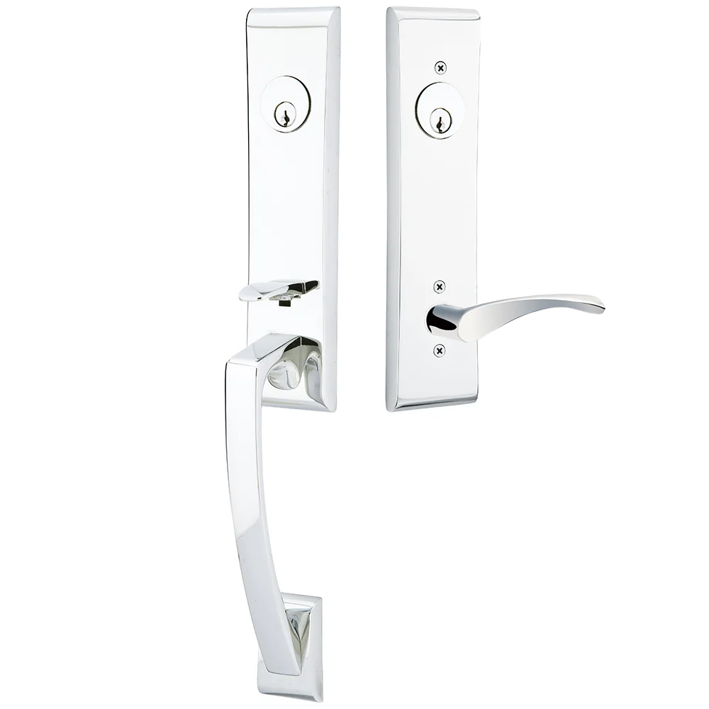 Emtek Apollo Tubular Entryset Monolithic with Triton Lever