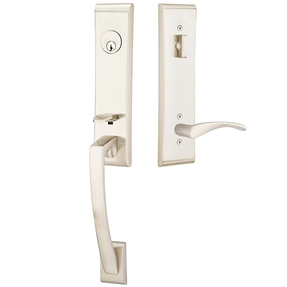 Emtek Apollo Tubular Entryset Monolithic with Triton Lever